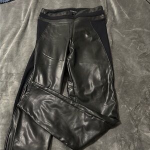 Express Black Faux Leather Leggings